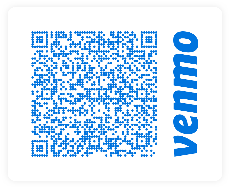 Scan to support TDH lobudget studios on Venmo